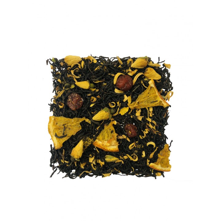 Чай черный ароматизированный "Апельсин Вишня" 100гр
