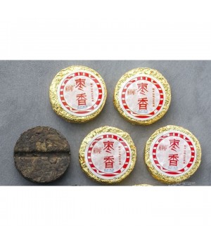 Чай(пуэр Шу 8 гр)  То Ча Золотой медальон 100 г,